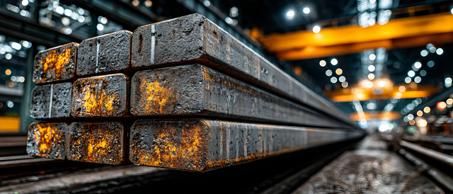 Steel billets 150x150 mm stacked – Eldorado Oman